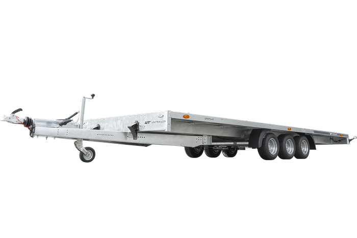 UNITRAILER UNIPLAT 600/3 S dreiachsiger Abschleppwagen 600×215 3500 KG
