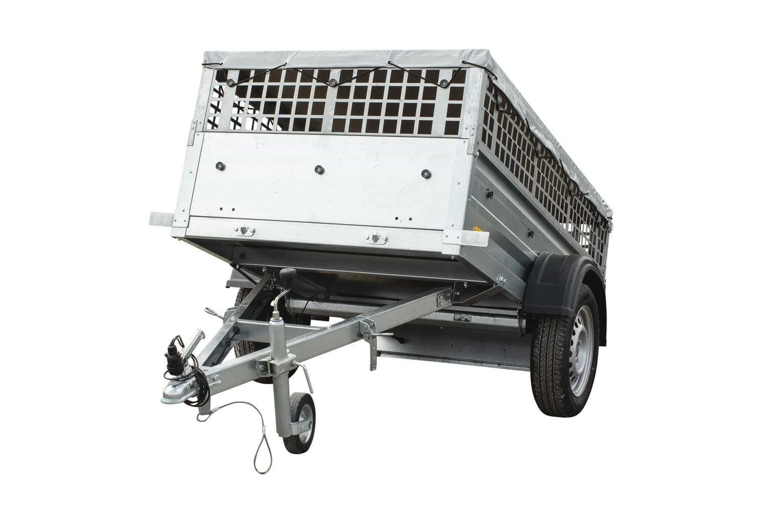 1 Schienen-Unitraler-Motorradanhänger ohne Boden